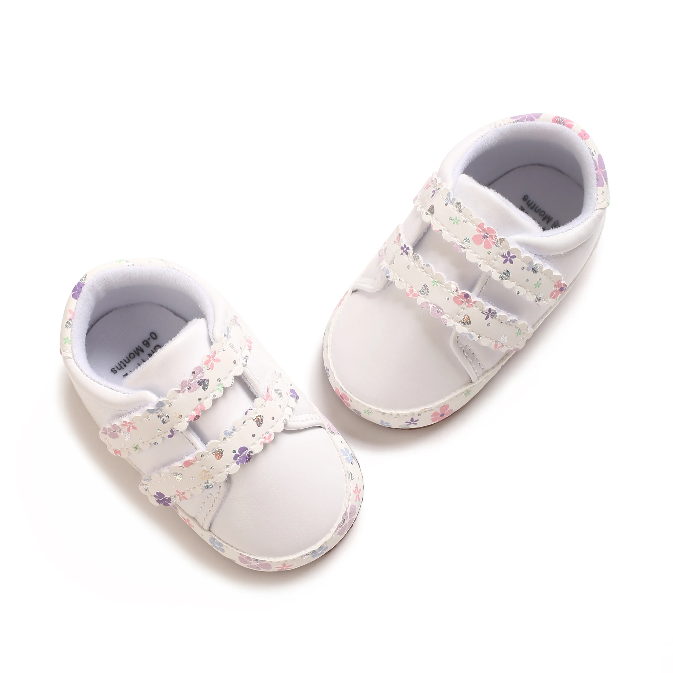 VALEN SINA Frühlingsschuhe für Babys, Neugeborene, Mädchen, Freizeit-, Tauf- und rutschfeste Laufschuhe, weiße Sneaker mit weicher Sohle – Detail 13