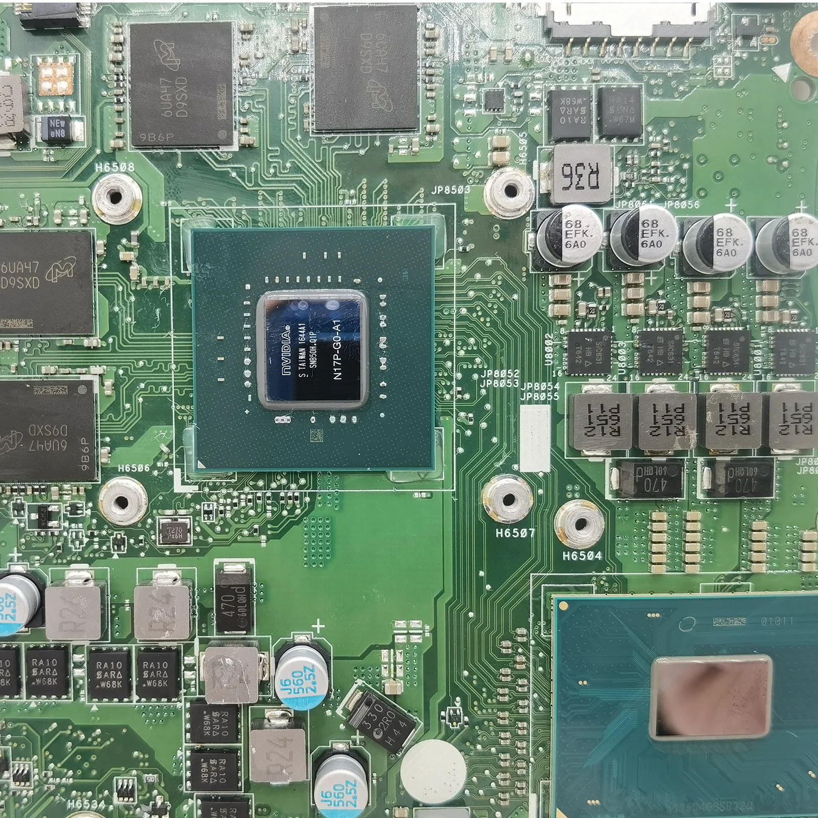 Imagem -06 - Motherboard para Asus Gl553vd Gl553vd Gl553ve Fx553v Fx553ve Fx53vd Zx53v Laptop Motherboard com Cpu Gtx1050 i5 i7 1050ti Gpu