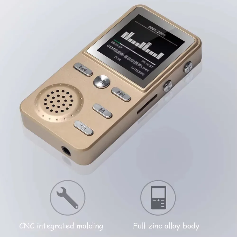 HiFi ستيريو الموسيقى مشغل MP3 HD ضياع DAC فك ميني الرياضة وكمان المحمولة MP3 دعم راديو FM/الكتاب الإلكتروني/مسجل