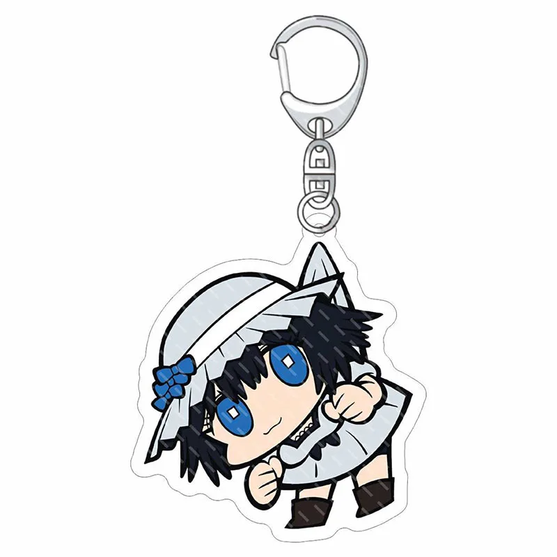 Hot Game Manga Steins Gate Acrylic Keychain Cute Figure Rintarou Okabe, Kurisu Makise, Mayuri Shiina Character Key Rings Pendant