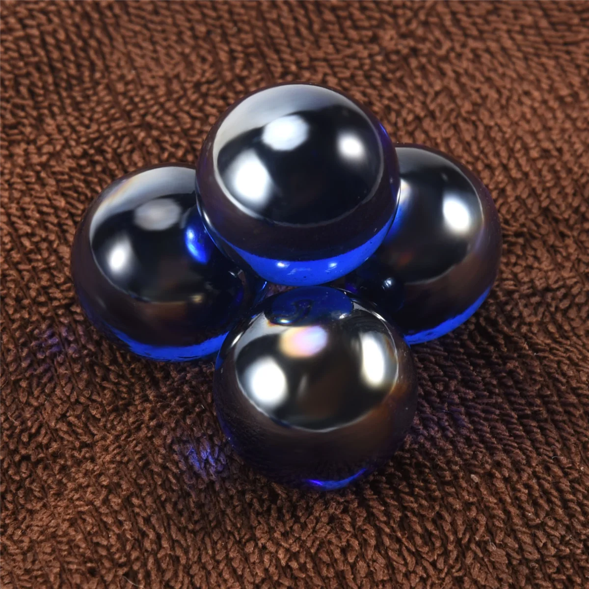 10 Pcs Marbles 16mm glass marbles Knicker glass balls decoration toy Dark Blue