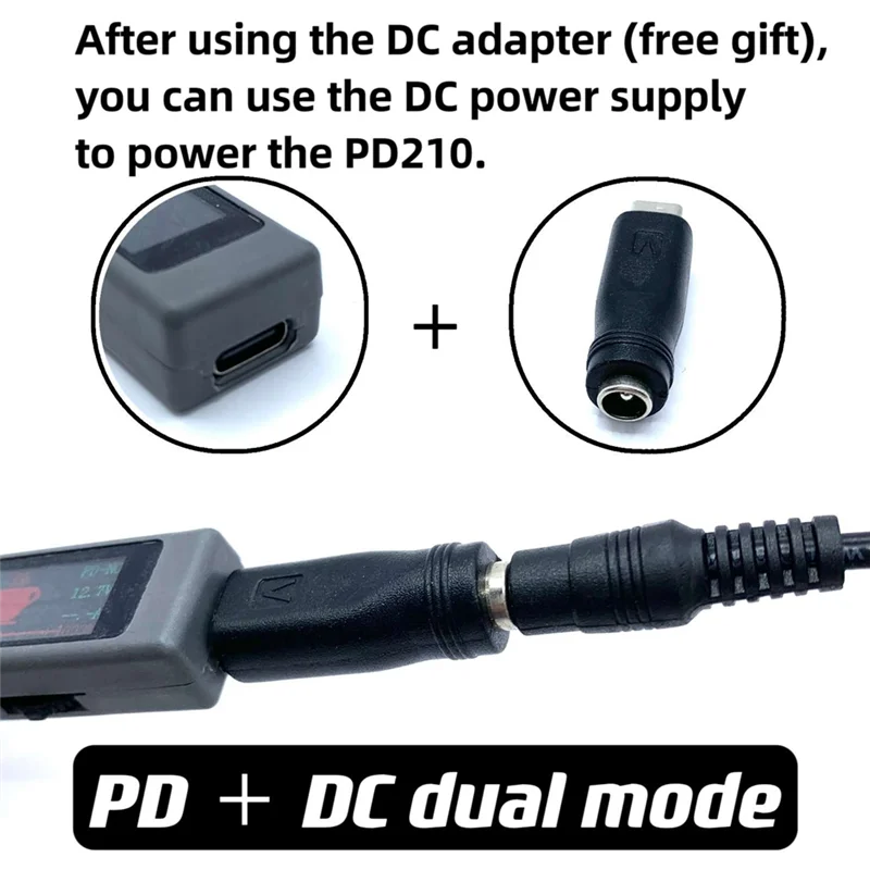 1Set PD210 Soldering Iron Station PD3.0 PPS 70W Compatible For JBC210 Solder Tips