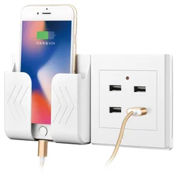 DepoGuye Universal usb Wall Outlet, bedroom embedded 4 port USB socket wall, with LED light,,2.1A mobile phone charging socket