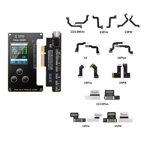 QIANLI MEGA-IDEA Clone DZ03 Programmer Dot Projector Tag-on Flex Cable for Phone 13~15 PM Series No Alignment Face ID Repair