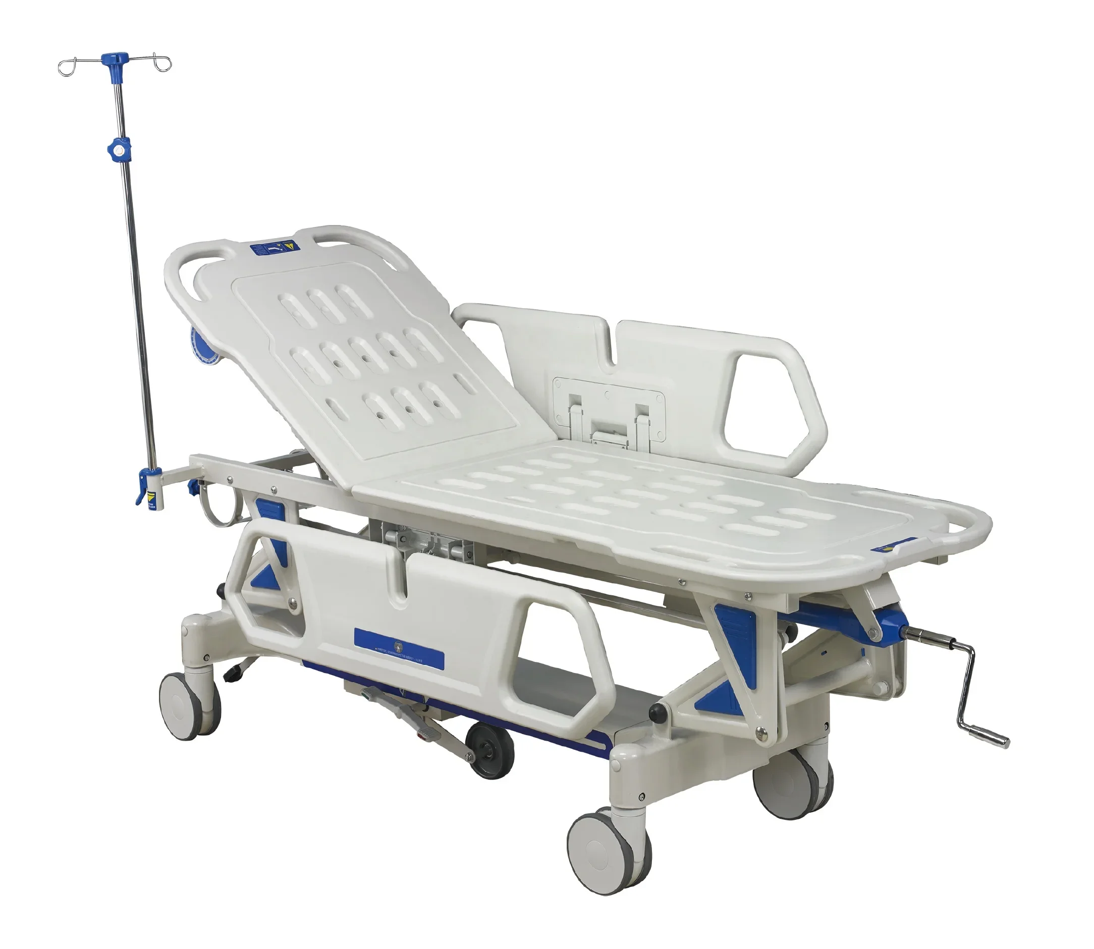 Emergency Hospital Stretcher Folding Medical Stretcher Bed Blue Ambulance Emergency Stretcher Beds