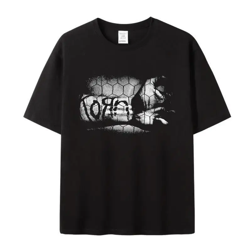 

Лето 2022, женские хлопковые футболки с короткими рукавами и принтом Cohen Korn Heavy Metal Rock Band, пальто для отдыха с круглым воротником для влюбленных