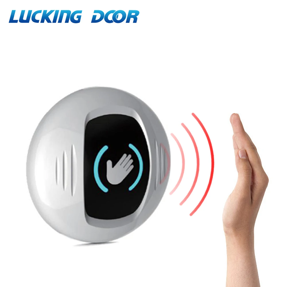 No Touch Exit Button Access Control Automatic Door Button Circular Touchless Door Release Switch IR Contactless Infrared 12V-36V