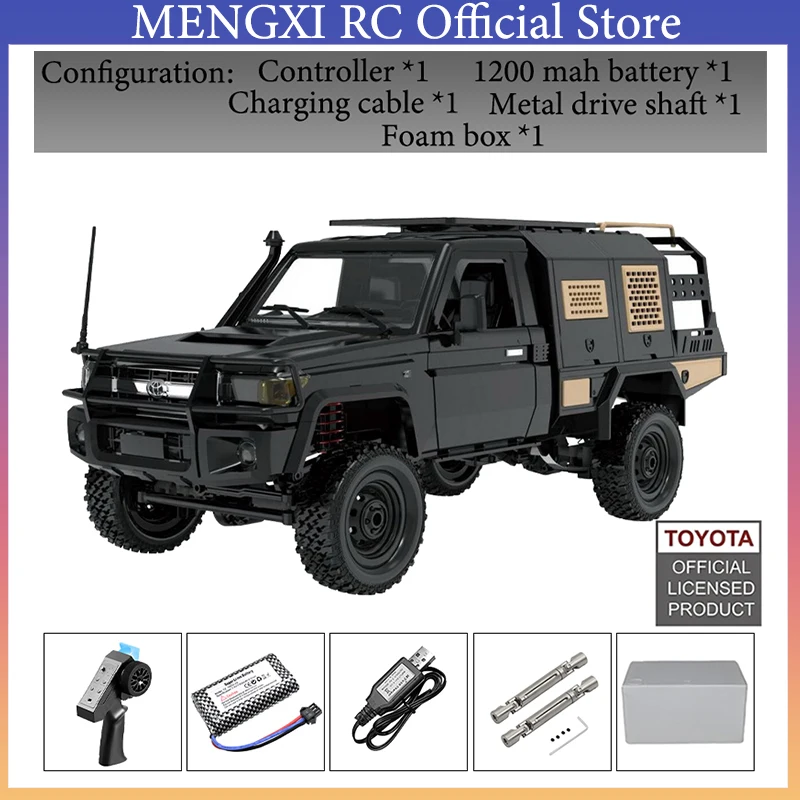 

1:12 MN82S 2.4G Supertourer Full Scale Pickup Short Truck 4WD Climbing Car Rc Car Remote Control Children Toy Gift