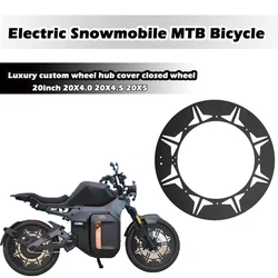Electric bike tire guard decorative panel motorcycle wheel hub cover closed wheel Fat bicycle super73
