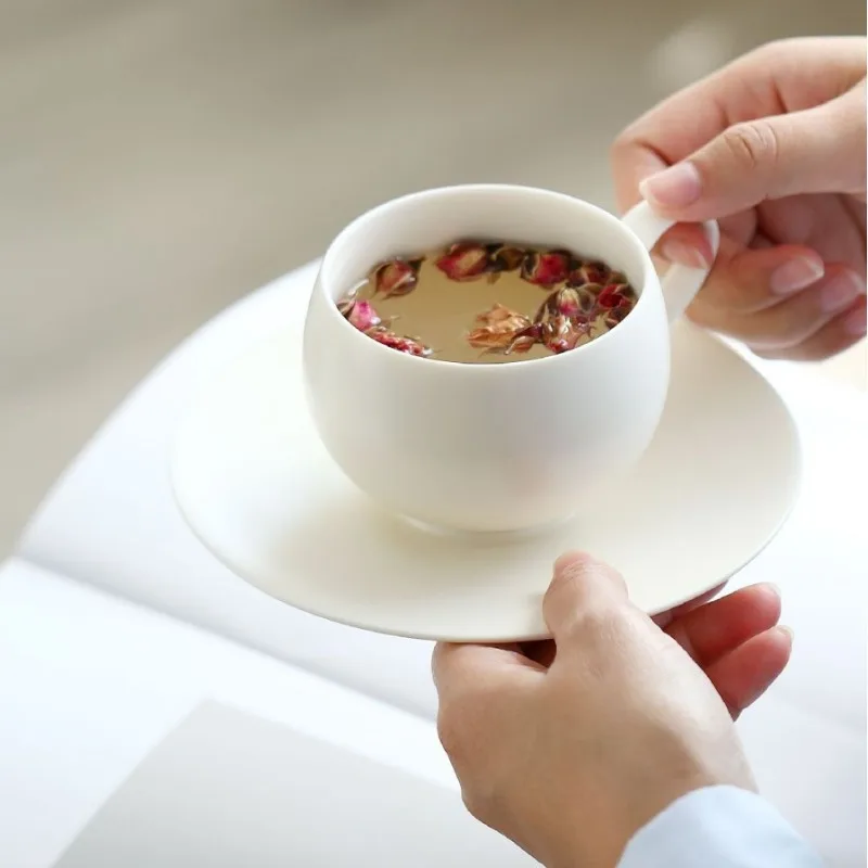 High End Ceramic Coffee Mug Set High Appearance Latte Art Cup Saucer Afternoon Tea Gift Box Porcelain Drinkware for Home Office