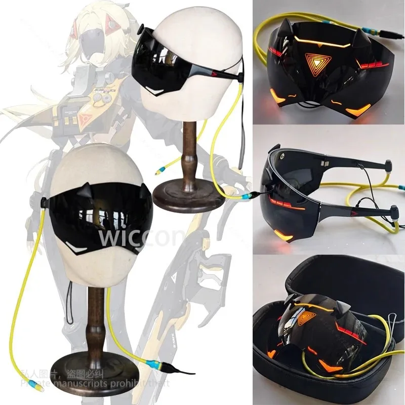 أنيمي لعبة Zenless منطقة صفر الزناد تأثيري قناع مضيئة قناع نظارات الدعائم كول هالوين ازياء اكسسوارات النساء الرجال كوس