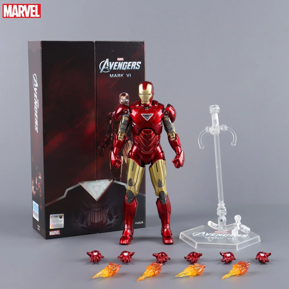 ZD Toys Iron Man Action Figure Mark 35 Red Snapper Iron Man MK24 MK22 MK47 Tony Stark Ironman Figuur Actie Verzamel Speelgoed Cadeau