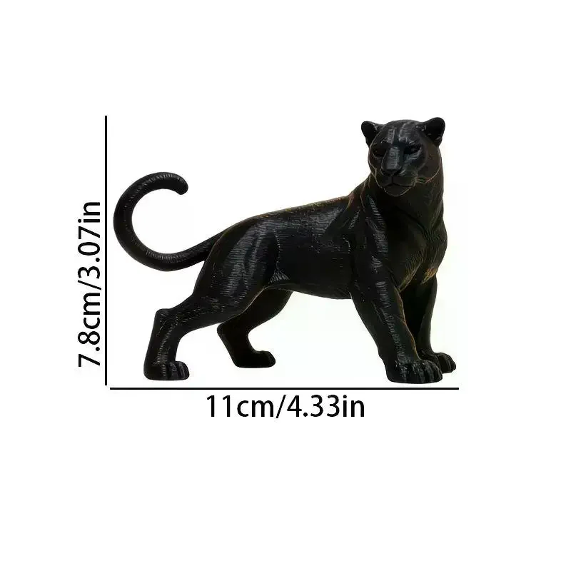 Car Dashboard Decor: 1 PCS 3D Printing Panther Statue Desktop Decoration Creative Gift Car Dashboard Home Decor
