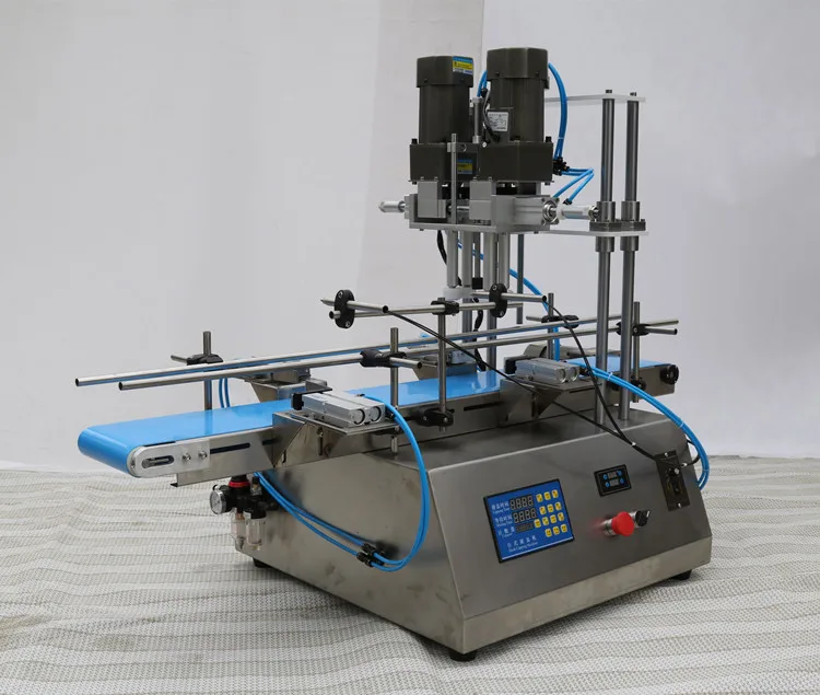 Picture 6: Automatic Powder Bottle Screw Capper Pneumatic Wood And Plastic Capping Machine For Food And Beverage Application