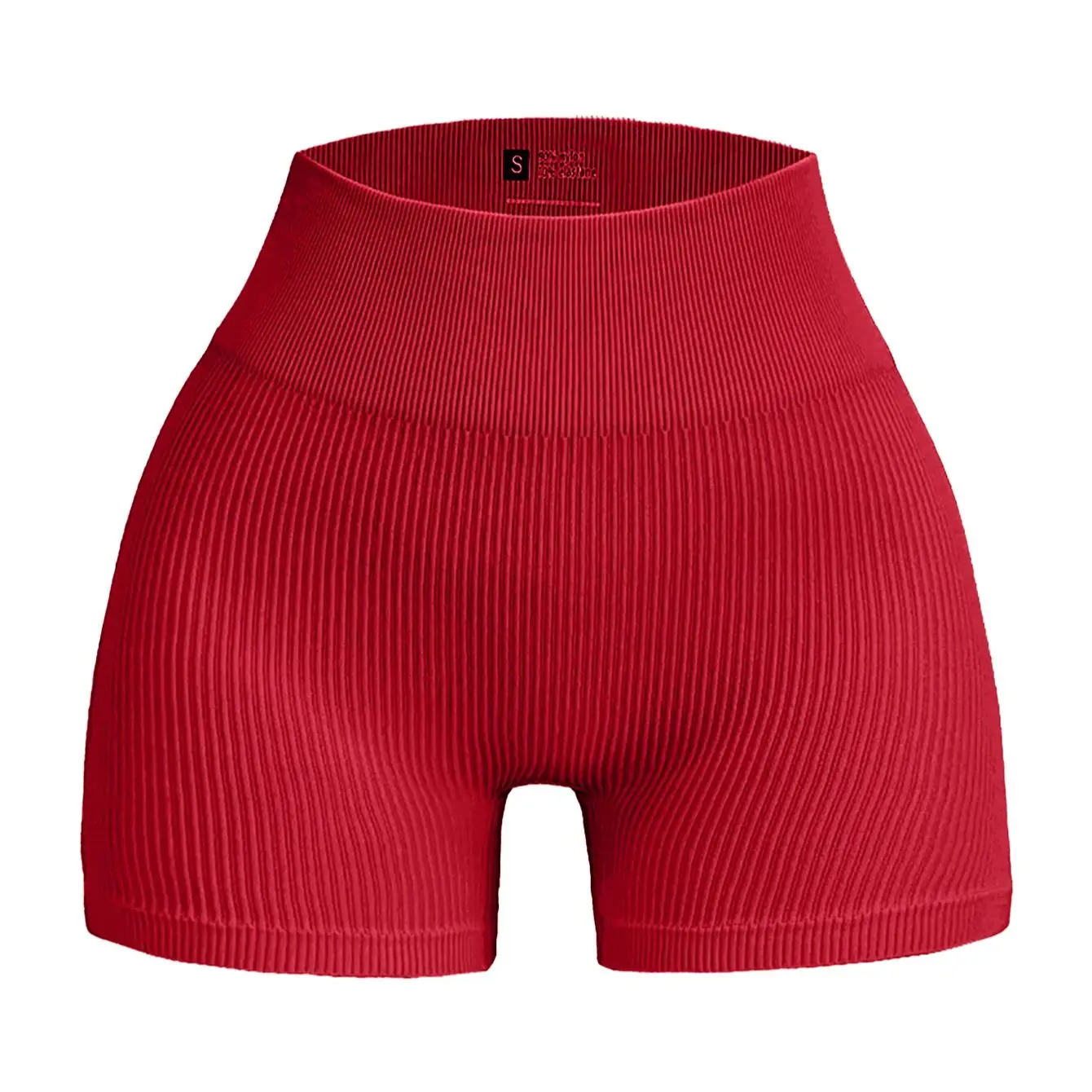 Women's Solid Color Yoga Shorts - High Waisted Tummy Control Breathable Stretchy Workout Gym Running Pilates & Summer Activewear