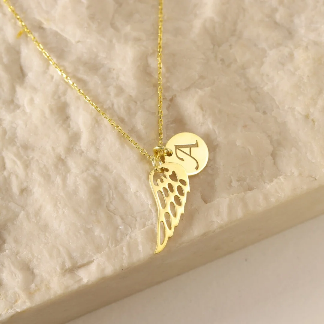 

A-Z 26 Initial Stainless Steel Necklace Personalized Creative Letter Pattern Jewelry Pendant Party Gift