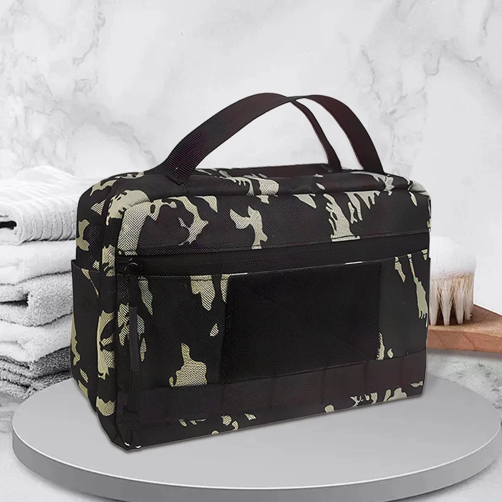 Toiletry Bag Skincare Supplies Bag Multipurpose Waterproof W/ Removable Patch Cosmetic Case Wash Bag for Hiking Women and Men