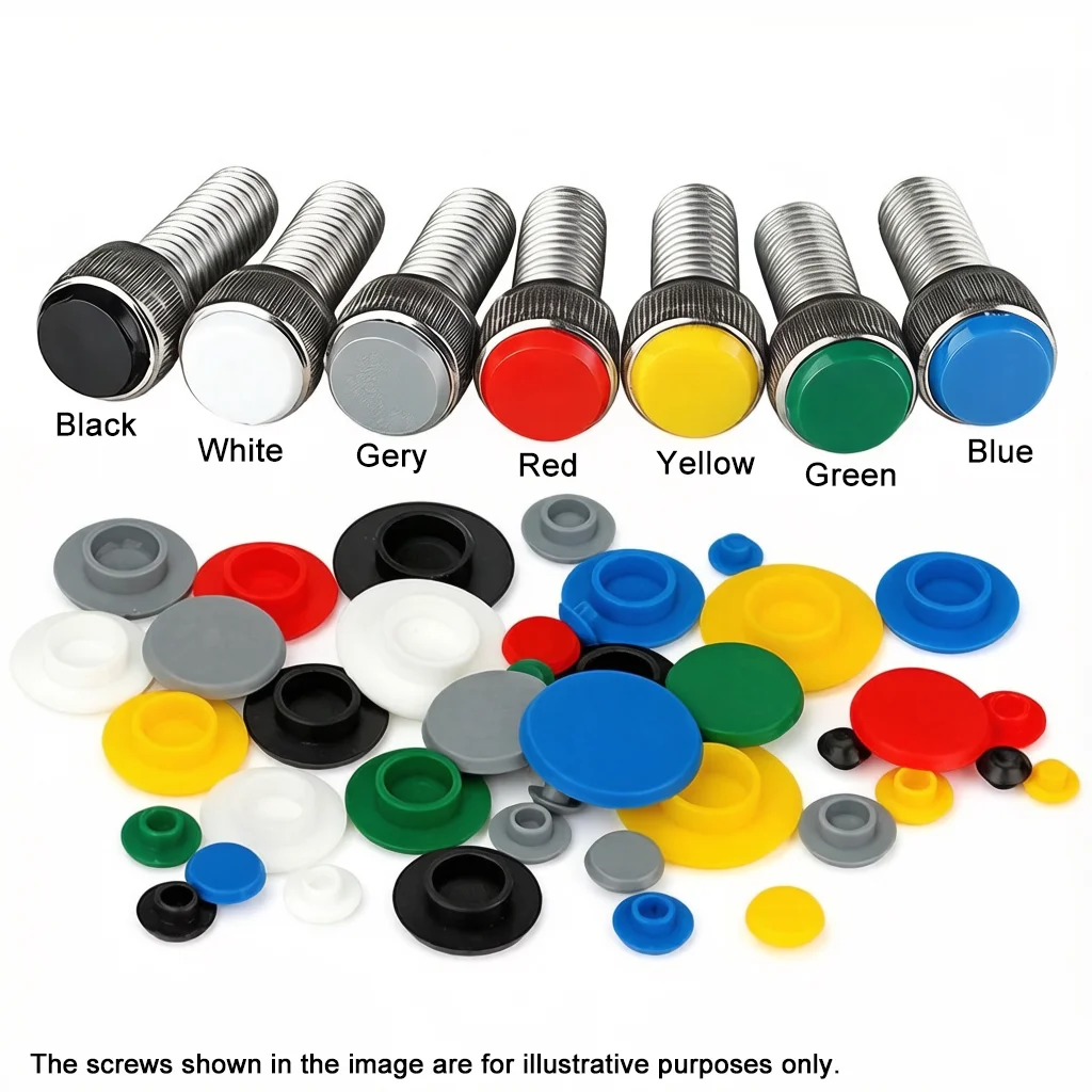 Hex Socket Fasteners Screws Covers Caps M3 M4 M5 M6 M8 M10 M12-M24 Allen Bolt Screw Nut Round Head Cover Cap Protector