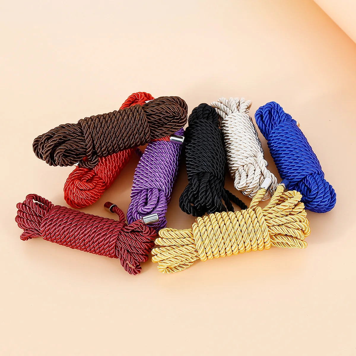 5m 10m Silk Restraints Handcuffs Sexy Binding Rope for Men Women Couples Bdsm Slave Body Bondage Shibari Flirting Erotic Product