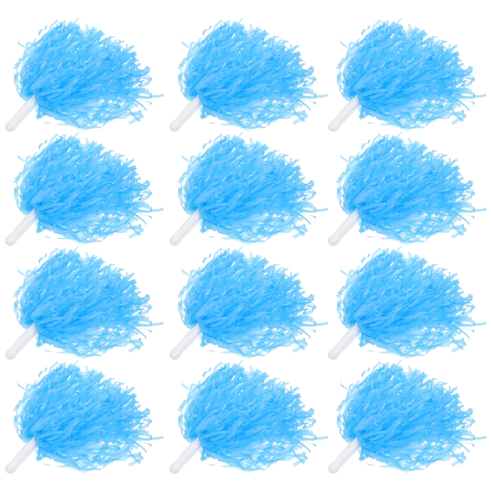 

12pcs Cheerleading Balls Hand Flower Blue Color Durable Reusable Quality School Competition Sports Events Dancing Match Great