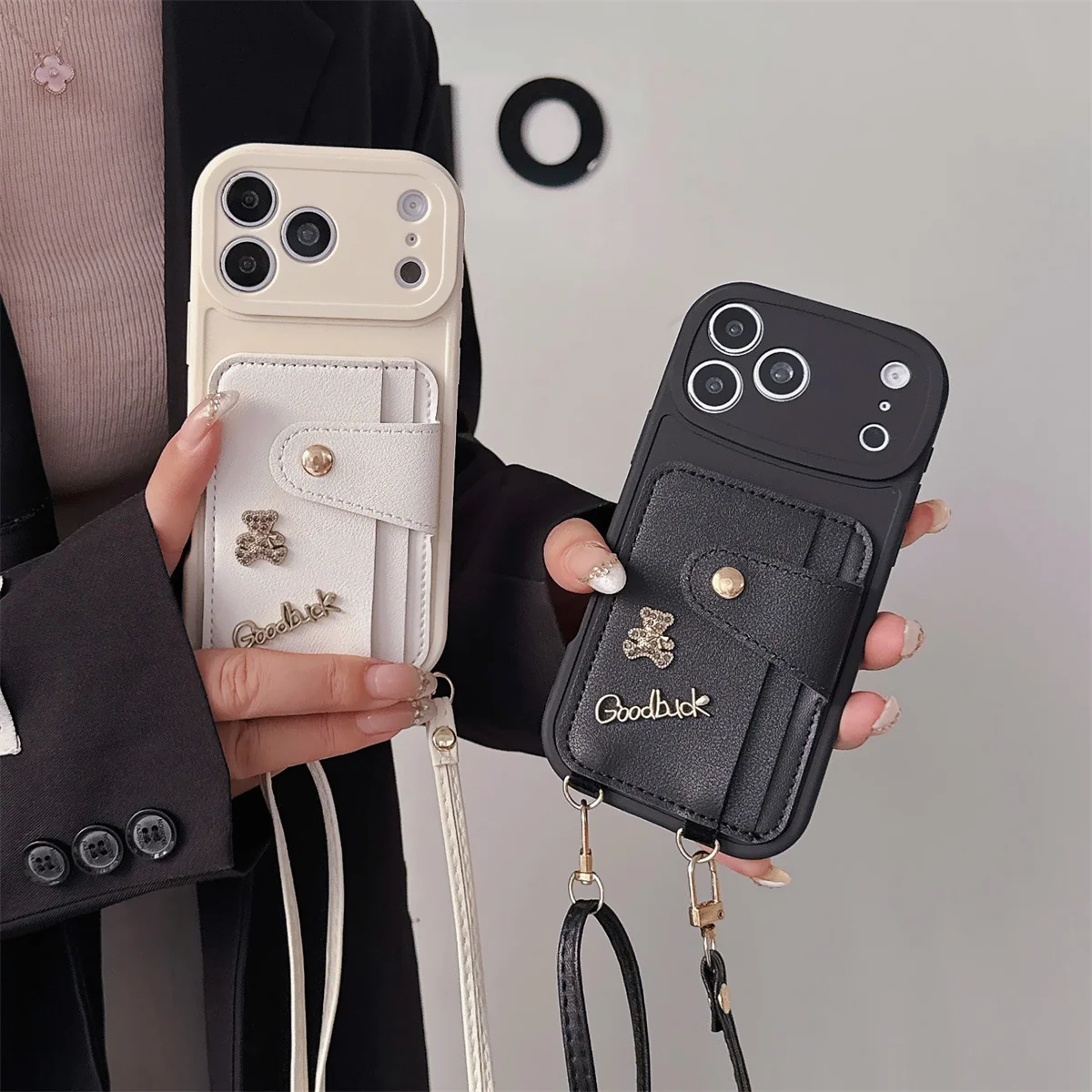 Crossbody Wallet Phone Case for IPhone 17 Air 16 11 12 13 14 15 Pro Max 7 8 Plus Card Slots  Lanyard PU Leather Silicone Cover