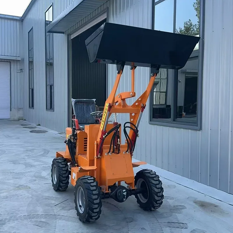 Hot Sale 904 Mini 4X4 Electric Front Loader 400kg-600kg Capacity New Condition  Hydraulic Pump Loader