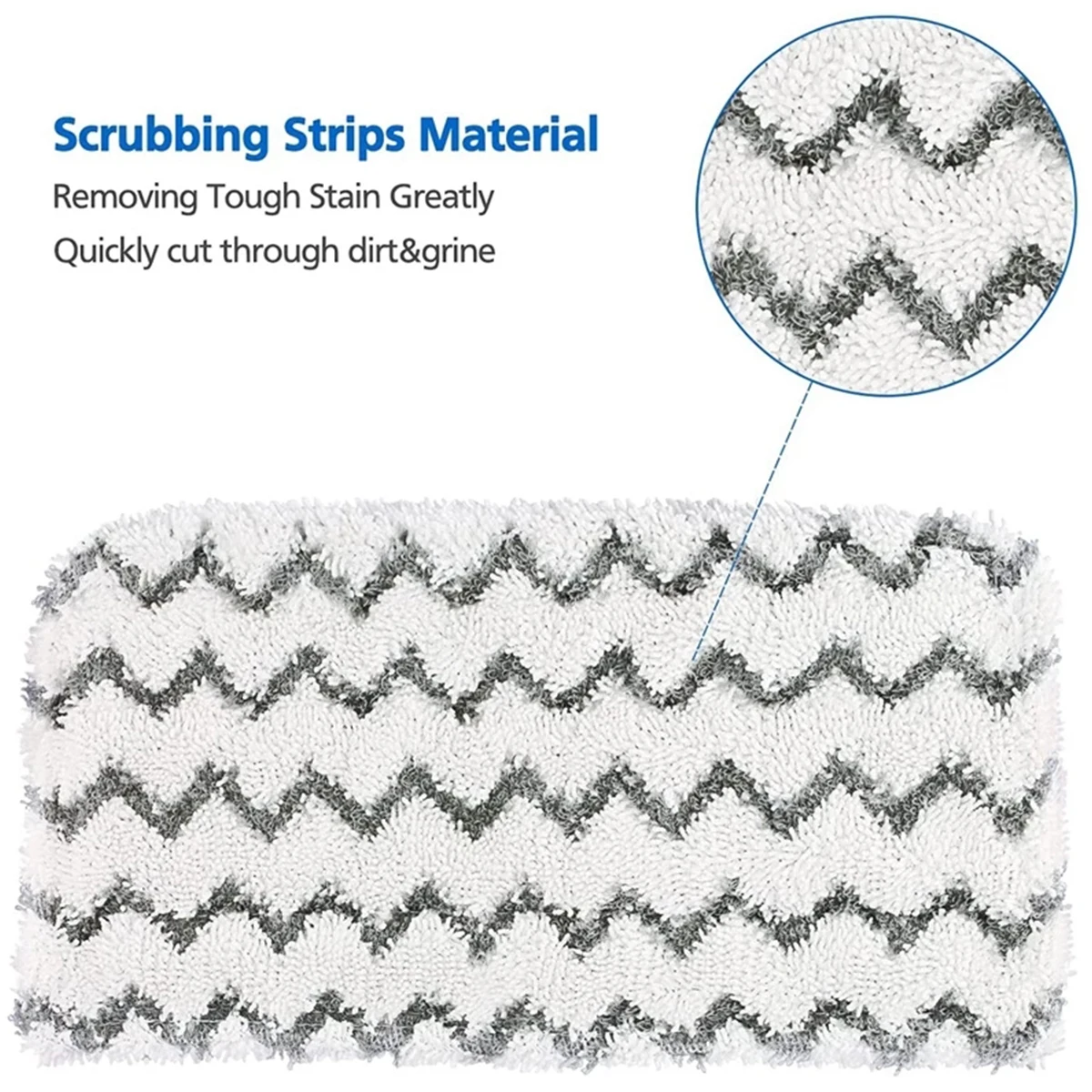 Steam Mop Replacement Pad Reusable Microfiber Washable Soft Cleaner Pad Compatible with Shark Steam Mop Strong Absorb