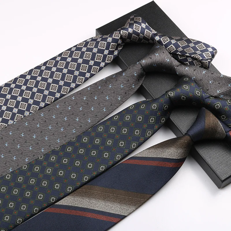 2026 New Style Summer 8cm Formal Neck Ties For Men Navy Red Striped Neckties Animal Tiger Bird Casual Luxury Polyester Soft Tie