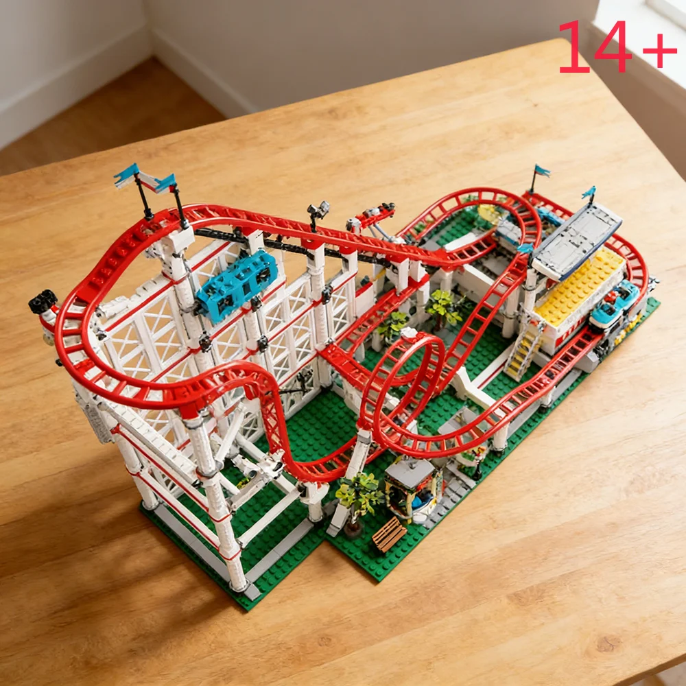 

Новый конструктор 2026 MOC 11014: Модель аттракциона «Колесная горка» (STEAM-игрушка), набор для сборки 10261, детский рождественский подарок