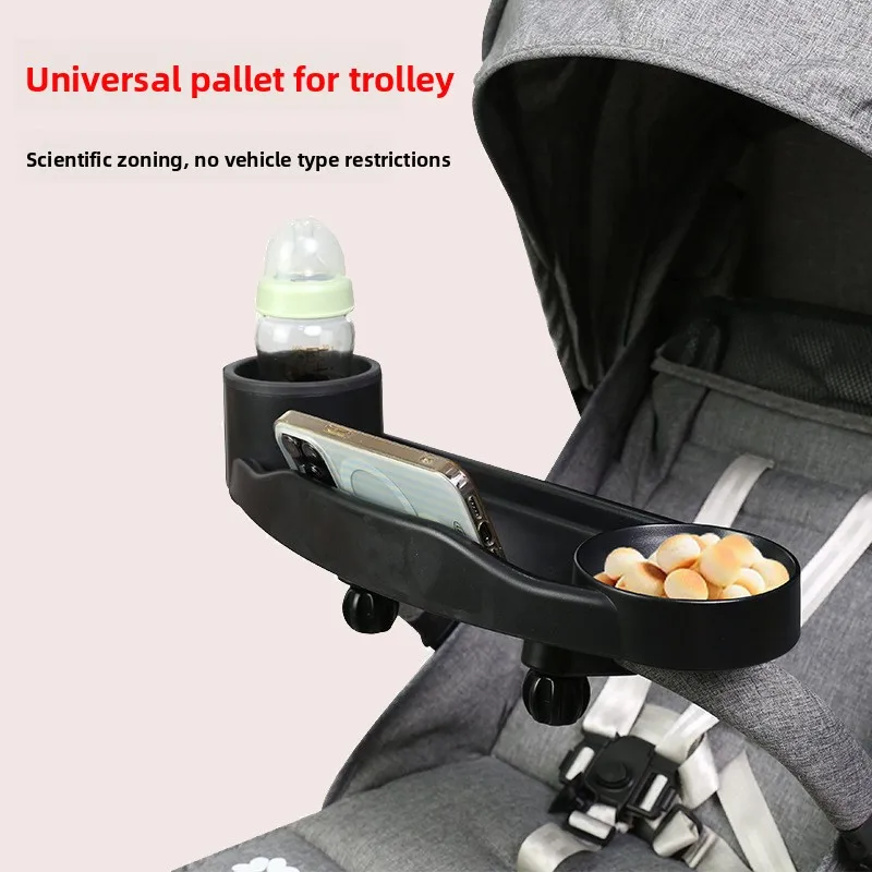 

Stroller Tray Universal Baby Stroller Accessories Kids Stroller Drinking Water Cup Holder Dinner Plate
