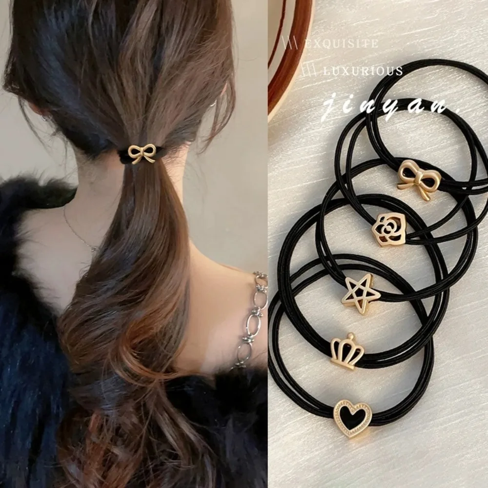 5 Stück Stirnband, hochelastisches Gummiband, Haargummi, einfaches und langlebiges Haarband, Haarseil, Kopfbedeckung