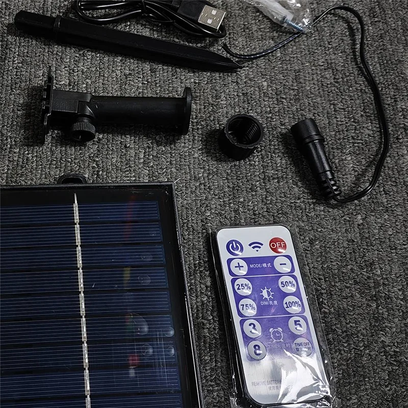 

Solar Battery Box Kit Pack Powered Lithium Panel Light With Remote Control For Led String Strip Lamp 24V DIY-A98U