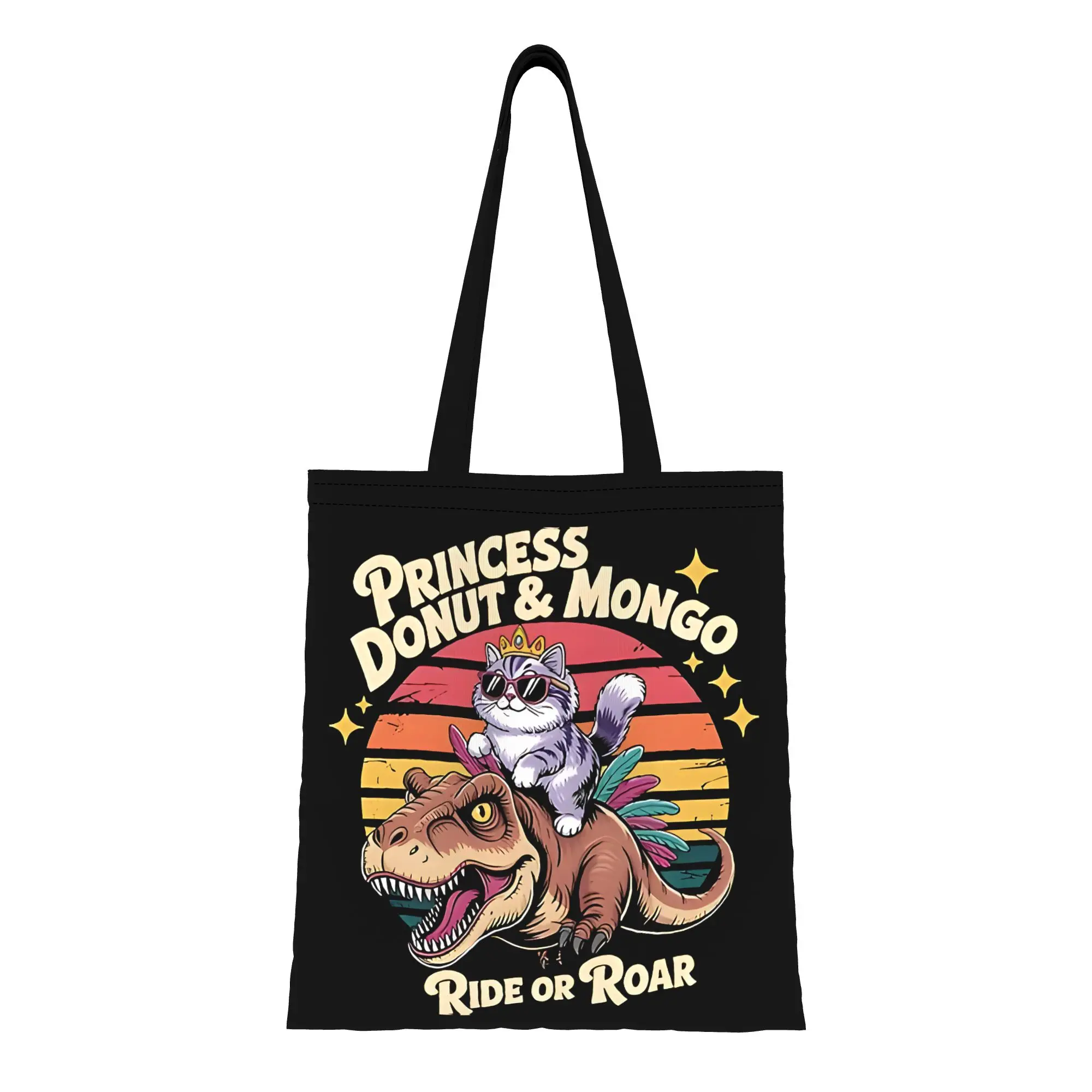 Donut And Mongo Dungeon Crawler Carl canvas tote bag,  casual style for daily shopping