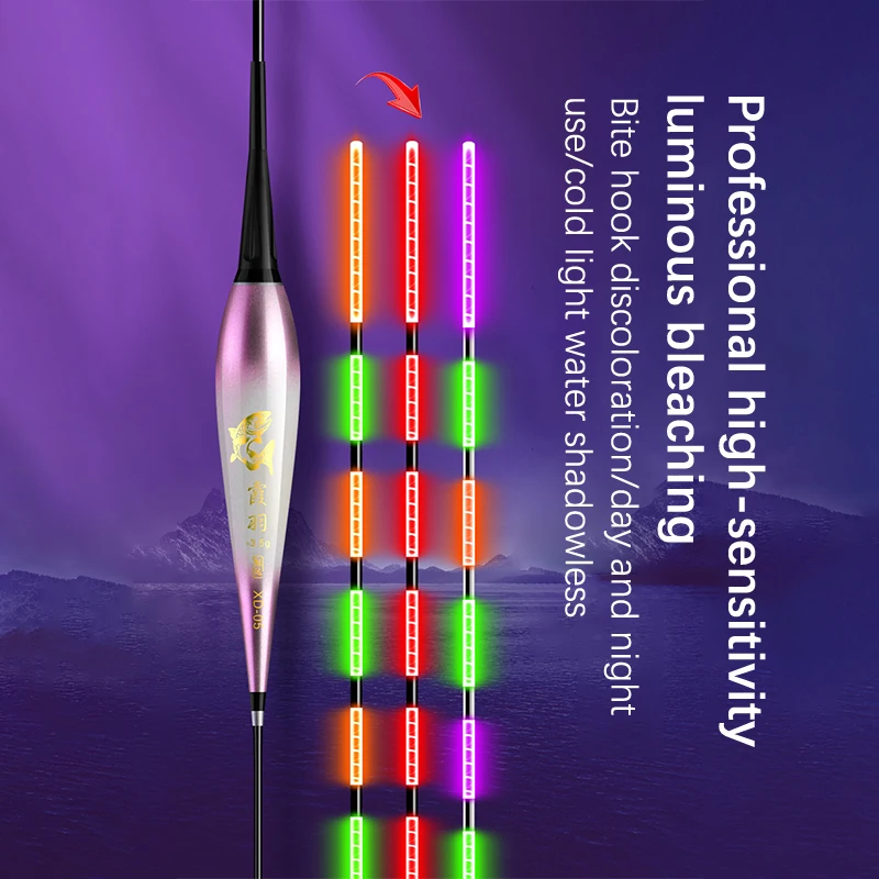 Mudança de cor Deriva eletrônico, altamente sensível, luminoso, dia e noite, Sensoriamento de gravidade, Bighead, Carp Floatin