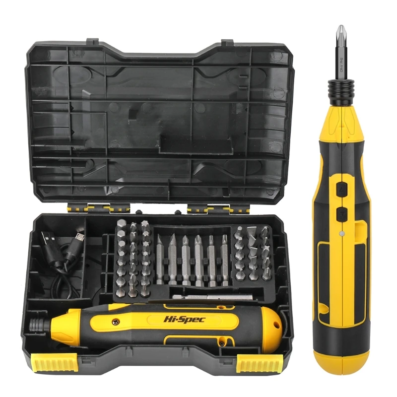 

44 Packs/set Mini Cordless Screwdriver Kit with for Case Usb Rechargeable Electric Screwdriver 6.35mm Interface Quick Ch