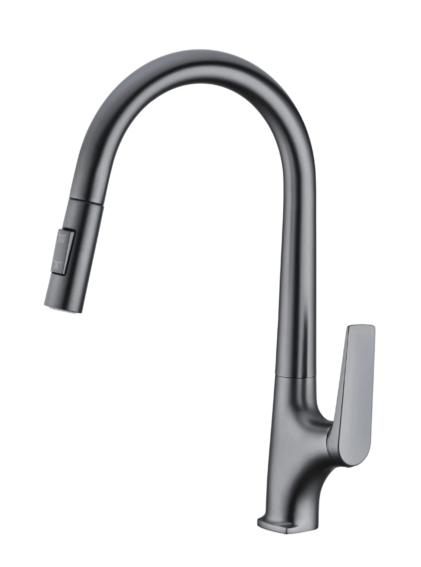 Tirare il rubinetto Rubinetto per piastra di lavaggio da cucina Pistola semplice Grigio Nero