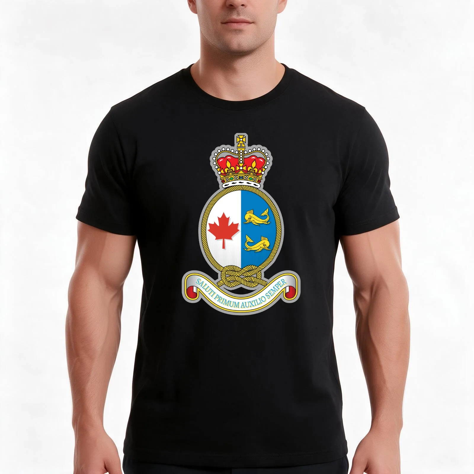 CANADIAN COAST GUARD T-Shirt Summer Casual Cotton Tee Oversized Streetwear Tops Vintage Graphic Print Loose Fit Short Sleeve