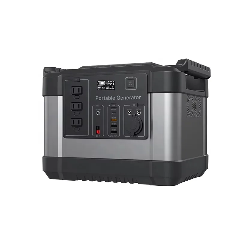 

Portable 1000W Solar Camping Power Station Lithium Ion Battery MPPT Controller Jump Starter External Battery Flashlight Special