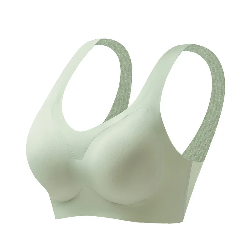 Sl Ice Silk Full Cup BH Ademend Verzameld Anti-Verzakking Draadvrij Ondergoed Comfortabele damesvestband Brtte
