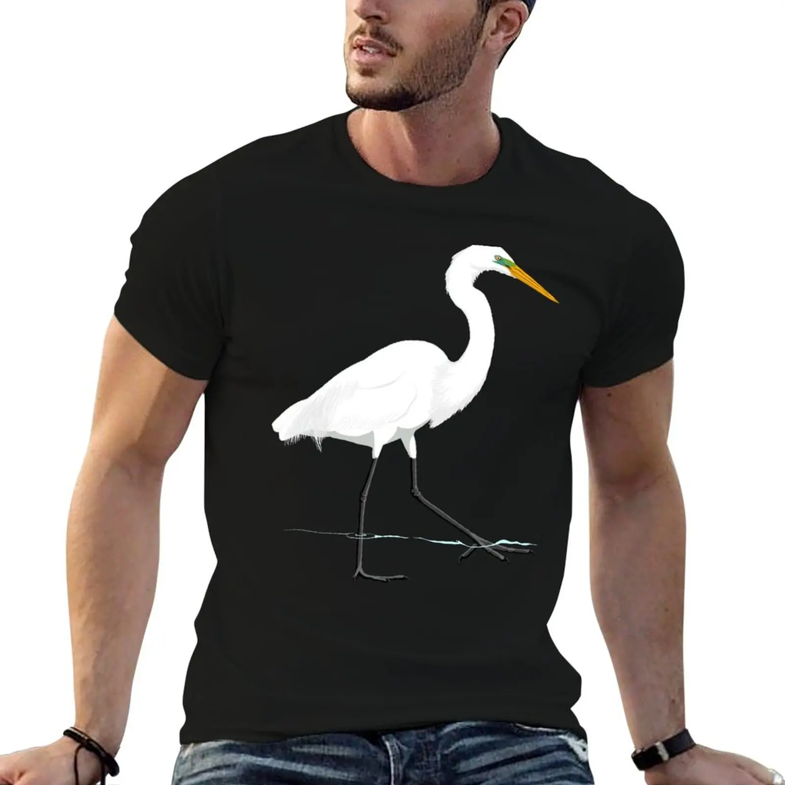 Great Egret T-Shirt Louboutins baggy shirts plus sizes sweat shirts, men