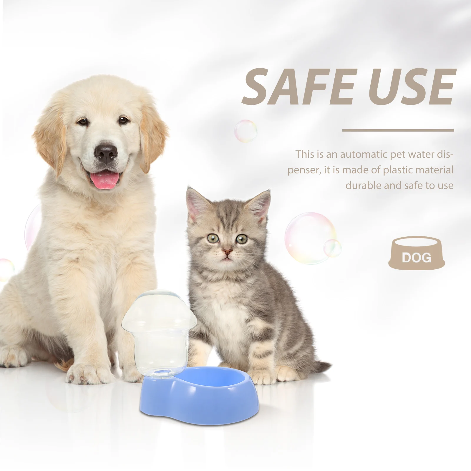 

1 set 1 Set Transparent Pet Water Dispenser Large Capacity Automatic Water Station For Dog Cat Drinking Fountain Durable Plastic