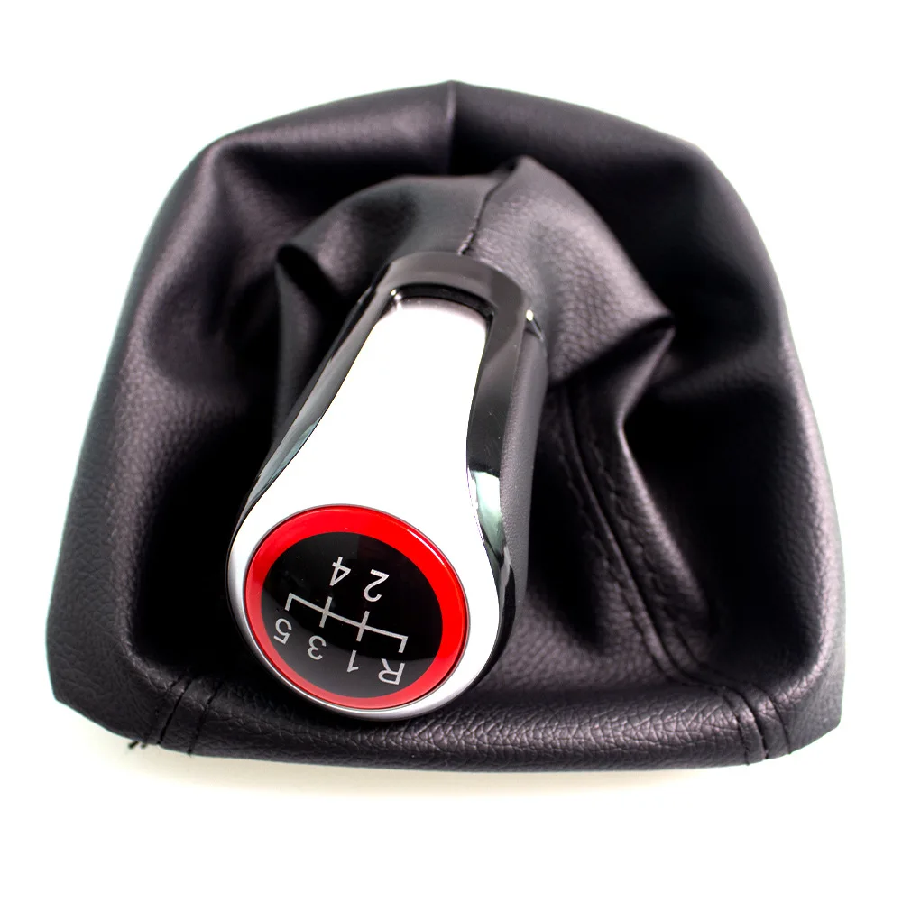 مقبض ناقل الحركة اليدوي 5 سرعات وحذاء الغبار لسكودا اوكتافيا 2 A5 A6 2004-2012 - رافعة نقل، ملحقات سيارة متينة