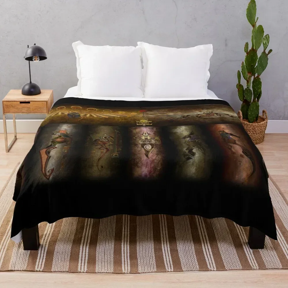 

EGYPTIAN GODS Throw Blanket Cozy Light Blanket for Travel Camping Picnic