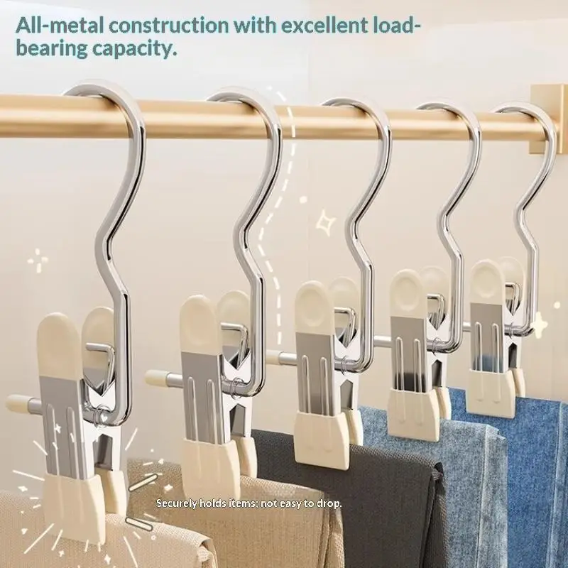 10/20/30Pcs Stainless Steel Clothespins, Portable Laundry Pegs for Hanging Clothes, Pants and Socks