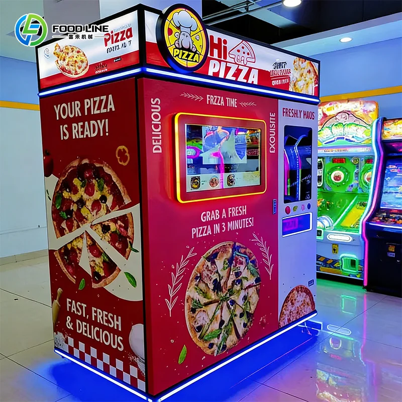 Customized Multiple Models Style Pizza Vending Machine for College Campus Automatic Pizza Vending Machine Business Ideas To Sell