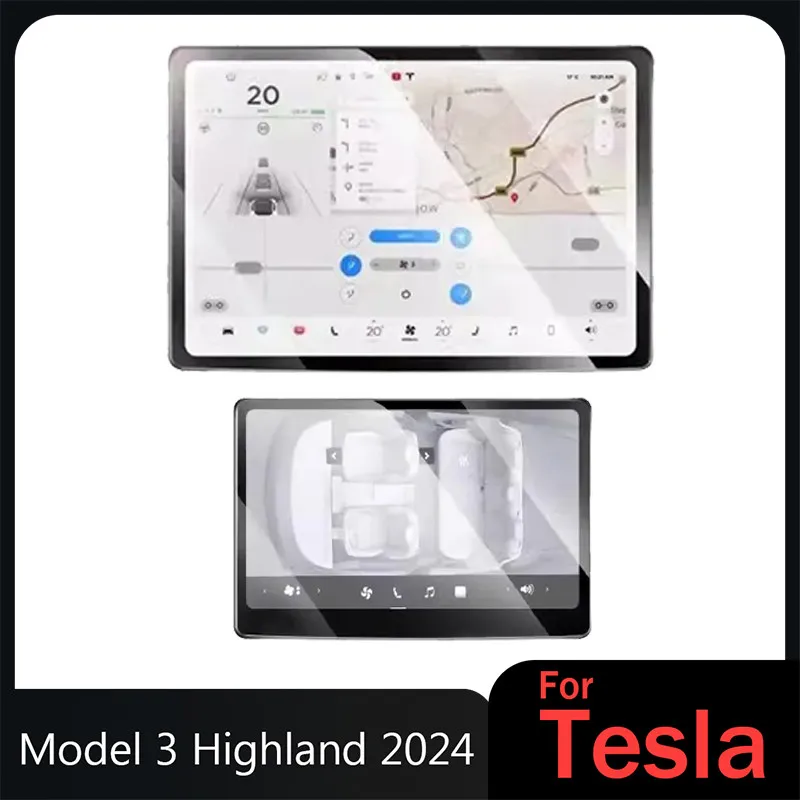 For Model 3 Highland 2024 Tempered Glass Screen Protector For Tesla Model 3 2024 Highland Accessories Screen Film HD Film