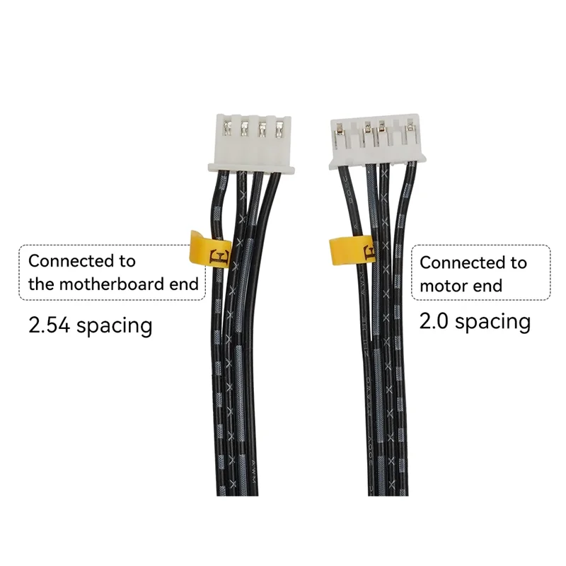 2pcs 42 Stepper Motor Line Double X/Y/Z/E Axis Stepper Motor Cables YZ Cable 25cm/ XE 90cm for KP3S /KP3S PRO 3D Printer Parts