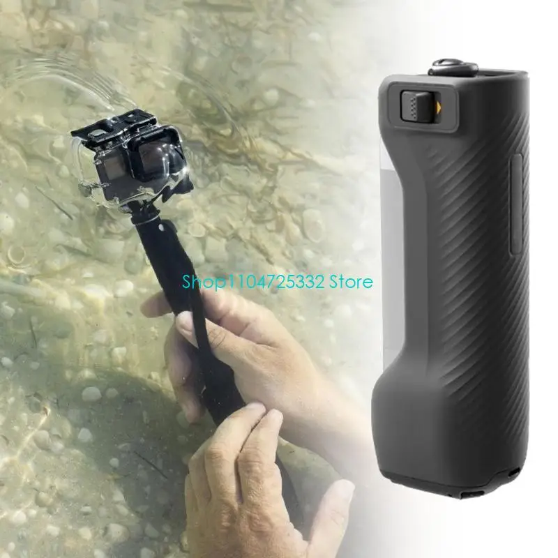 قبضة مقبض خفيفة الوزن تتميز بحامل ثلاثي القوائم على الفور وقبضة قابلة للطي مع حامل ثلاثي مدمج لفيديو سلس 360 درجة