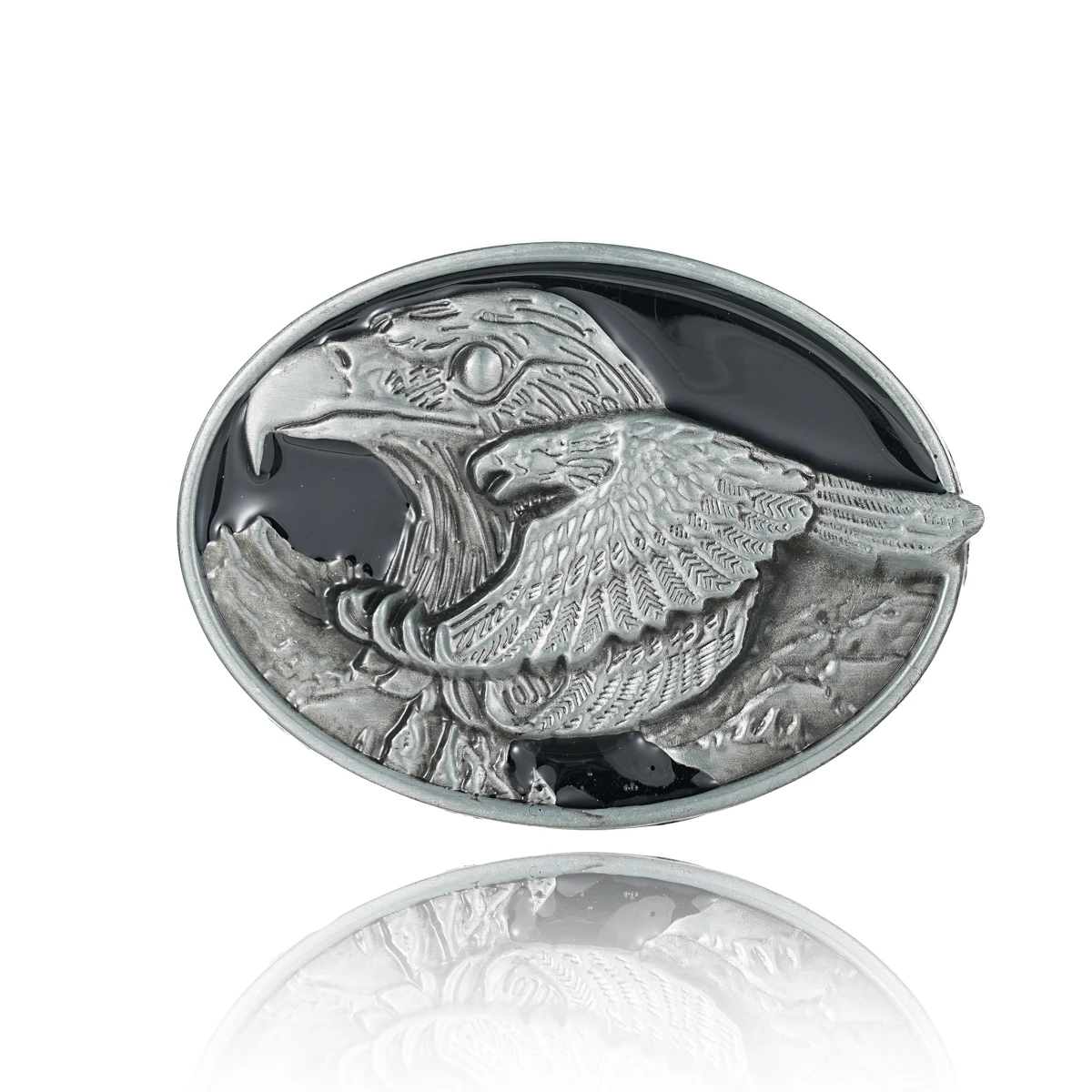 웨스턴 벨트 버클, 초기 빈티지, 카우보이 로데오 실버, 대형 스컬 벨트 버클, 남녀공용