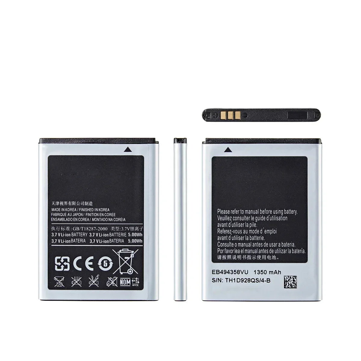 Brand New EB494358VU 1350mAh Battery For Samsung Galaxy Ace S5830 S5660 S7250D S5670 i569 I579 GT-S6102 S6818 GT-S5839i